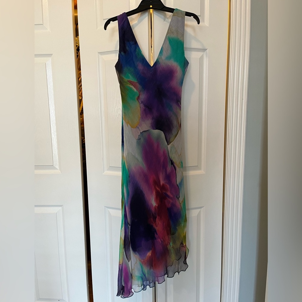Cartise sleeveless dress with asymmetrical hem. Size 4 - Picture 5 of 15